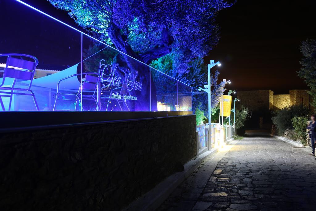 Sea Sun Aparthotel Plomari Bagian luar foto