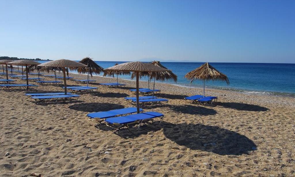 Sea Sun Aparthotel Plomari Bagian luar foto